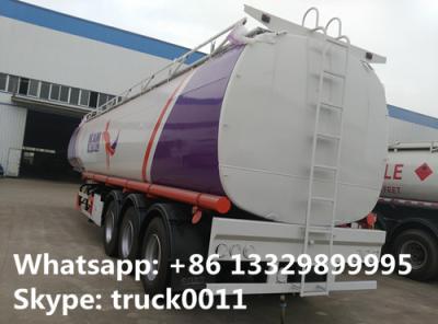 China CLW brand triples axles 50,000L oil tank trailer for sale, factory sale BPW/FUWA 3 axles 50cubic meters fuel tank traile for sale