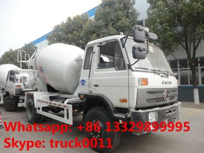 China Dongfeng 4*2 LHD Euro 3 Yuichai engine 6cbm cement mixer truck for sale, factory sale 4*2 mixer drum mounted on truck for sale