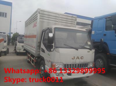 China China CLW factory sale 4*2 JAC 5ton gas cylinders delivery truck, CLW brand JAC LHD 4*2 gas cylinders carrier vehicle for sale