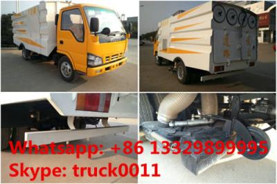 China best price ISUZU Brand vacuum road sweeping truck for sale, factory sale Japan ISUZU brand road sweeping sucking truck for sale