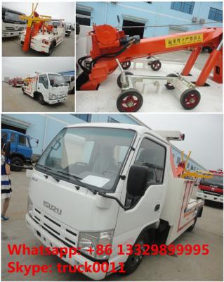 China new iSUZU 3tons road wrecker tow truck for sale, best price high quality ISUZU brand breakdown vehicle for sale for sale