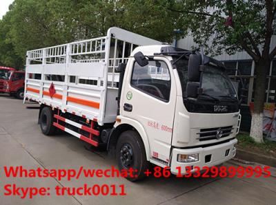 China LHD/RHD stake van truck for transporting gas cylinders for sale, hot sale best price dongfeng gas canister van truck for sale