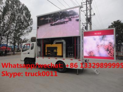 China High quality best price P8 three sides mobile LED advertising truck for sale, Mobile LED truck with 3 sides LED screen for sale