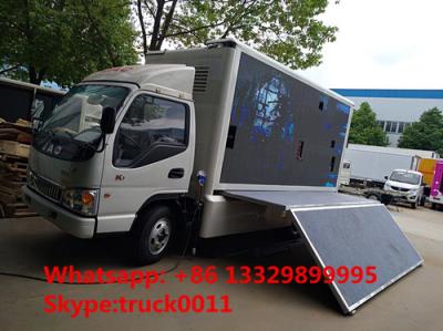 China China famous JAC brand 4*2 P6 outdoor mobile LED advertising truck for sale, hot sale JAC P6 LED billboard vehicle for sale