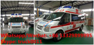 China Factory sale high quality and competitive price FORD TRANSIT V348 high top ICU emergency ambulance vehicle for sale for sale