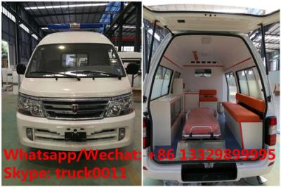 China Factory direct sale high quality and competitive price JINBEI gasoline transiting ambulance vehicle, ICU ambulance for sale