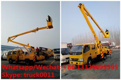 China new good price RHD DONGFENG 14m 1-6m aerial platform truck vehicle in Tanzania for sale, overhead platform working truck for sale