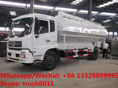 China best seller-dongfeng tianjin Euro 5 180hp diesel 22m3 bulk feed transportation truck for sale, feed pellet truck for sale