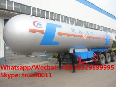 China HOT SALE! cheaper new Biggest 61.9cbm propane gas tanker semitrailer for sale, road transported lpg gas tanker for sale for sale