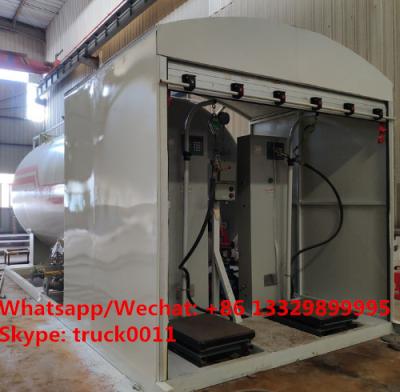 China 2021s new 5tons Skid LPG Filling Plant for home cylinders for sale,skid-mounted lpg gas tank with electronic scales for sale