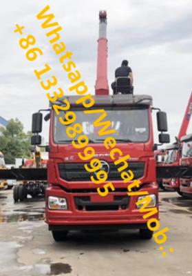 China best sellerr SHACMAN brand 8*4 16tons telescopic crane boom mounted on truck for sale, HOT SALE! cargo truck with crane for sale