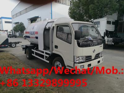 China 2020s new best price dongfeng 5.5cbm mobile lpg gas filling truck for gas cylinders for sale, lpg gas dispensing truck for sale