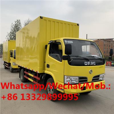 China HOT SALE! high quality and good price diesel dongfeng 3T-5T VAN BOX BODY TRUCK, cargo van transported vehicle for sale