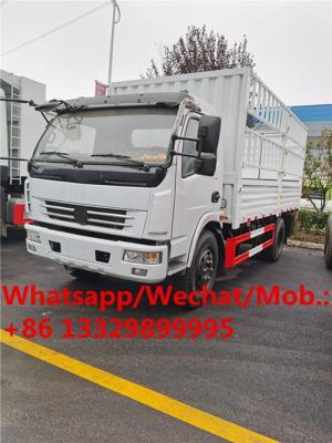 China high quality and best price dongfeng diesel 7tons light duty stake fence lorry truck for sale,  cargo lorry truck for sale