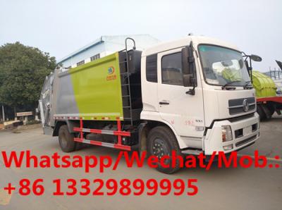 China Factory sale best price dongfeng 4*2 LHD 10cbm-12cbm-14cbm compacted garbgae truck. rear laoder garbage truck for sale for sale