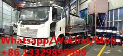 China HOT SALE! FAW 190hp diesel 10cbm Standard type asphalt spreading tanker truck for sale, bitumen tanker vehicle supplier for sale