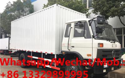 China HOT SALE!  Best price new dongfeng 4*2 LHD/RHD 10tons van cargo truck, factory sale good customized cargo van truck for sale