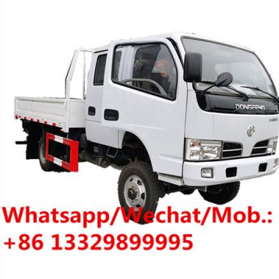 China HOT SALE! dongfeng double cabs 4*4 AWD cargo lorry truck,new best price 3tons diesel dropside lorry truck for sale for sale