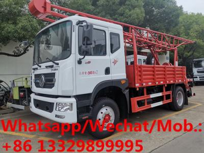 China Factory sale! new dongfeng 100m depth water well drilling rig on truck, best price cargo truck with water drilling rig for sale