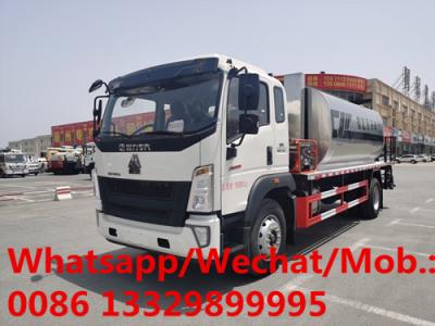 China Customized SINO TRUK HOWO LHD 160hp diesel 10cbm asphalt distributing vehicle for sale, HOWO bitumen distributing vehic for sale