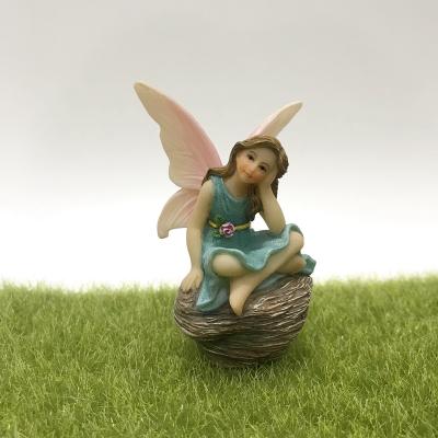 China Europe Resin Fairy Garden Girl Miniature for sale