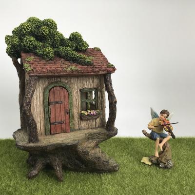 China China Wholesale Hot Sale Garden Resin Treehouse +$1 For Solar LED for sale