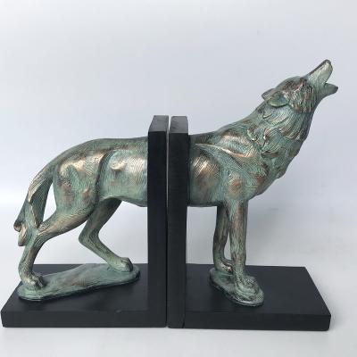 China 2019 China New Hot Sale Book Ends Wolf for sale