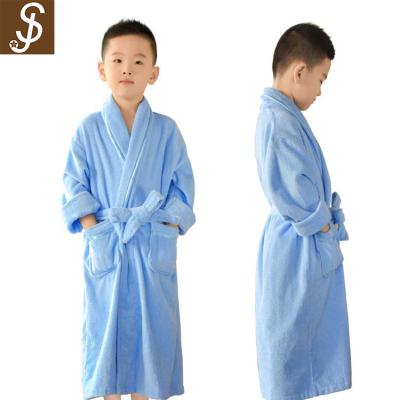 China Breathable S&J Customized Cute 100% Cotton Kids Bathrobe for sale