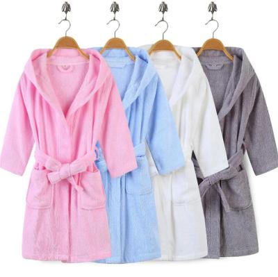 China 100% Warm Terry Girls Bathrobe Kids Bathrobe Kids Bathrobes Boy Towel Cotton Hooded Winter Bathrobe for sale