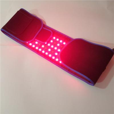 China Breathable Comfortable Fabric Waist Trimmer Pain Relief Weight Loss Light Infrared 660Nm 850Nm Led Infrared Red Light Therapy Wrap Belt For Slim Body for sale