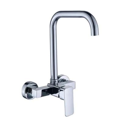 China High Quality Hot and Cold Metered Faucet Mixer Taps Zinc Body Kitchen Sink Taps Classic Double Handle Faucet Faucets for sale