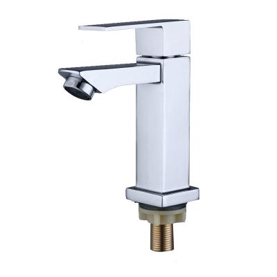 China Cheap Brass Metered Faucets Square Body Core Valve Bathroom Pull Down Basin Faucets for sale