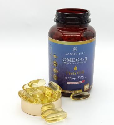 China Supply OEM High Quality Vegan Omega 3 Fish Oil Halal Capsule Energy 1000Mg Softgel for sale