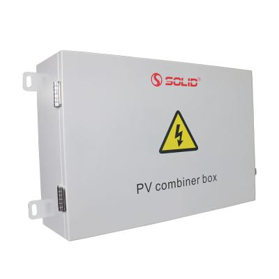 China Iron PV Row Combiner Box 1000V 1500V 4 6 8 10 12 14 16 Strings In 1 Outlet Solar Panel Junction Distribution Box For Solar System for sale