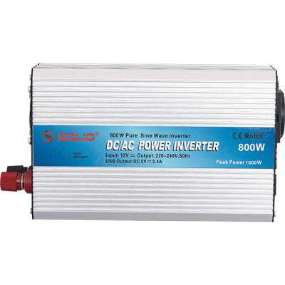 China SOLID DC 12V 24V to AC 110V 220V 230V 800W 1000VA Pure Sine Wave Micro Control Power Inverter 28.5x15.2x7.9 for sale