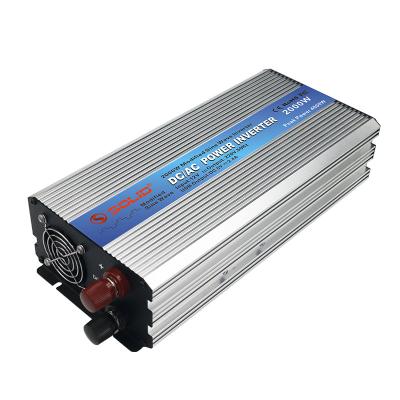 China Over Voltage/Under Voltage/Over Heat 2000W Short Circuit Sine Wave High Frequency Modified Power Inverter Converter 12v 24v 48vdc at 110V 220vac 230V Inverter Price 2KW for sale