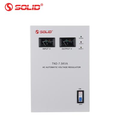 China SVC 6000 servo motor type 7.5KVA watt 6000W voltage stabilizer 220V single phase voltage regulator automatic stabilizer for sale