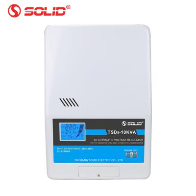 China Wall Mounted Type AC Voltage Regulator SVC Single Phase 10 KVA 10KW 10000W 220V 230V Auto Servo Motor Price for sale