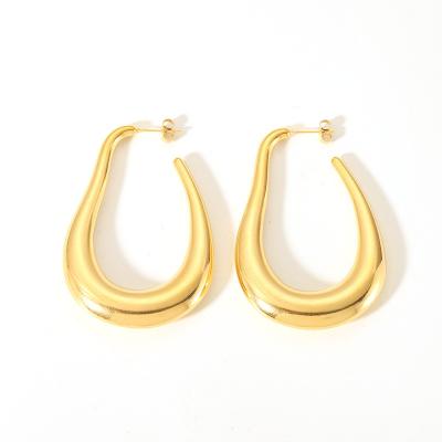 China Water Proof MZ fashion jewelry 18k Gold Plated Earrings stainless steel jewelry fashion style young lady for sale