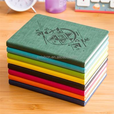 China 2019 A4 Hardcover Book Card Holder Padded Diaries Hardcover Exercise Book Printing Notebook for sale