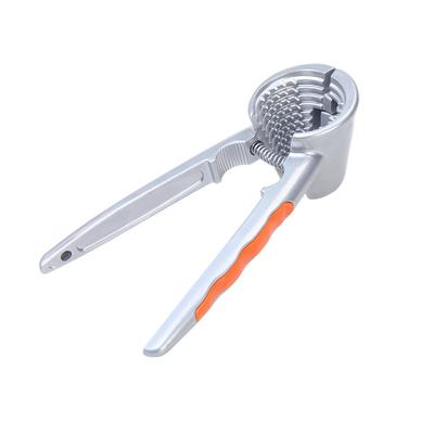 China Durable Aluminum Alloy Multi Function Open Nut Artifact Household Tool Peeling Chestnut Staple Sheller for sale