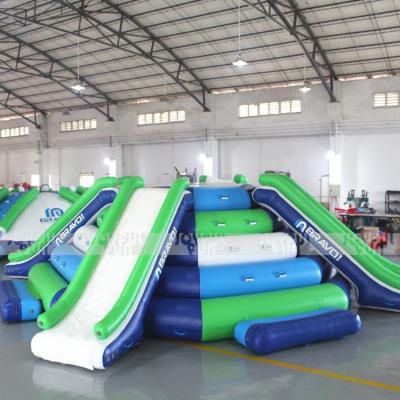 China High Quality Water Sport Outdoor Floating Inflatable Island In Water Play Equipment for sale