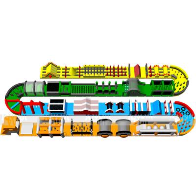 China PVC Biggest U Ride Adult Inflatable Obstacle Courses Inflatable Obstacle Course For Sale for sale