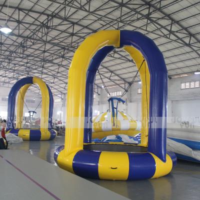 China Water / Dry Factory Price Customized Adult Outdoor Inflatable Bungee Jumping Trampoline For Sale for sale