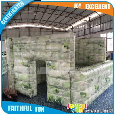 China 0.6mm PVC Tarpaulin cheap price design obstacle building paint ball bunker good used for game training for adults and children for sale