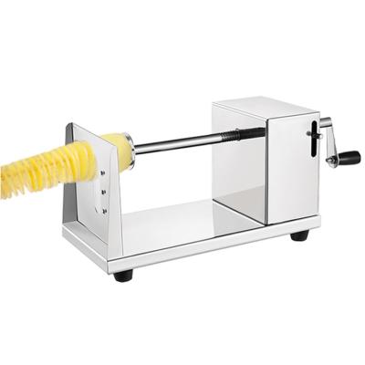 China Sustainable Factory Wholesale Retail Commercial Potato Rolls Cutter Spiral Potato Slicing Machine For Making Snacks for sale