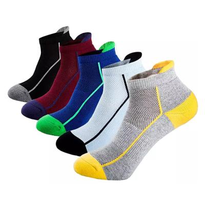 China Custom Mesh Comfort Cotton Breathable Men's Ankle Ventilation Sports Socks QUICK DRY Breathable Running Socks for sale