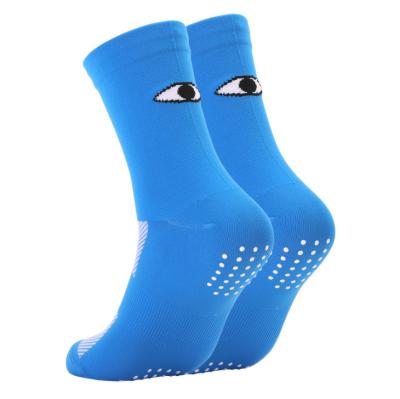 China Sports medium tube outdoor cycling socks, anti slip bicycle socks, breathable and wear resistant for sale