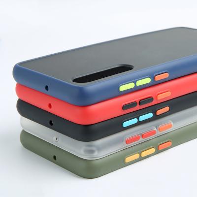 China Matte Contrast Color Frame Matte PC Case Cell Phones Silicone Hard Case For Samsung galaxy s20 for sale