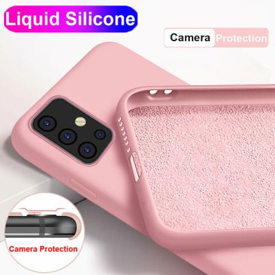 China Eco-friendly For Samsung Note 10 20 21 Case Liquid Silicone, Shockproof Silicone Case Gel Cover Rubber Case For Samsung S20 S21 for sale